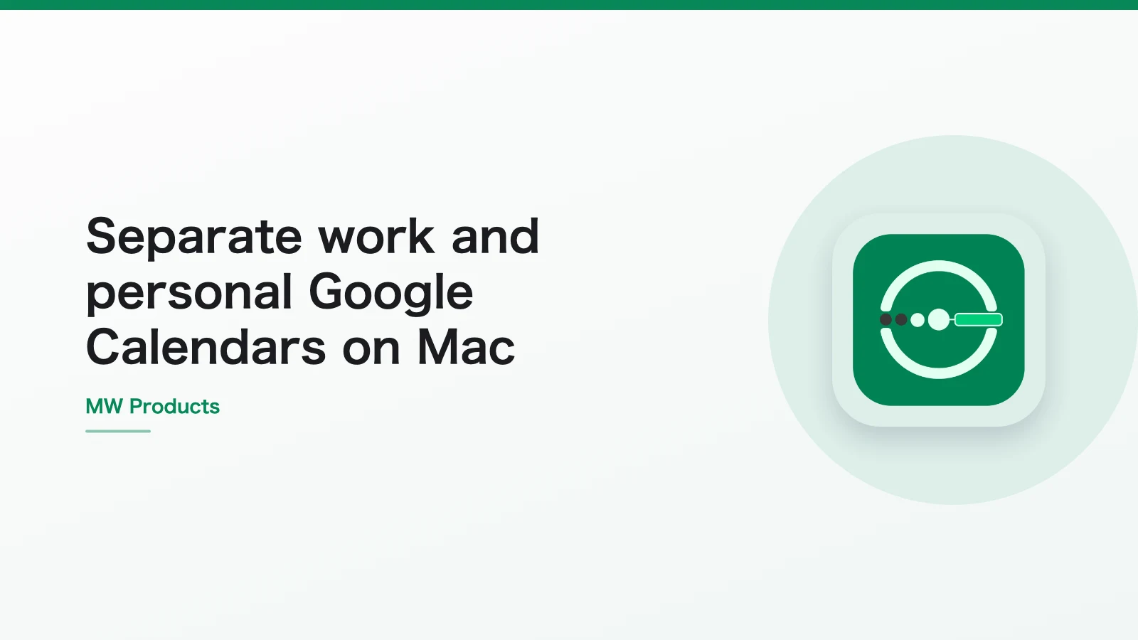 Separate work and personal Google Calendars on Mac