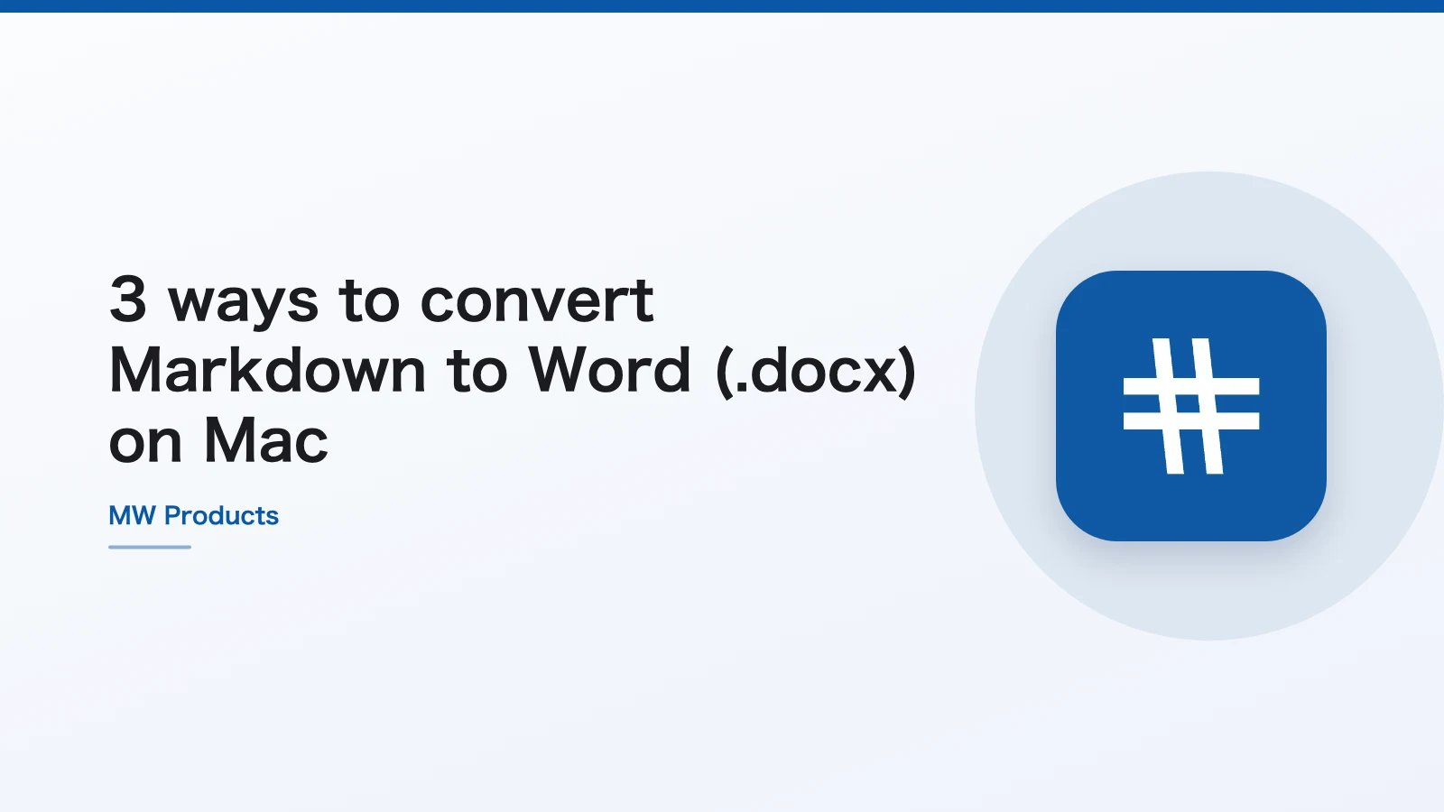 3 ways to convert Markdown to Word (.docx) on Mac